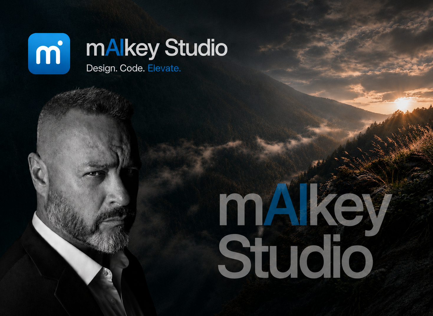 mAIkey Studio vizuál Bánhalmi Mikivel